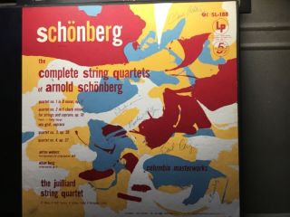Juilliard String Quartet Columbia Sl - 188 Autographs With Concert Program