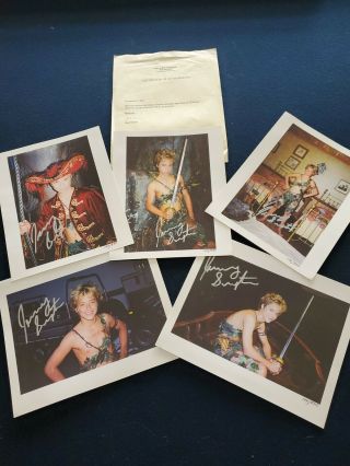 5 Autographed Limited Edition Peter Pan (2003) Photos W/coa - Jeremy Sumpter