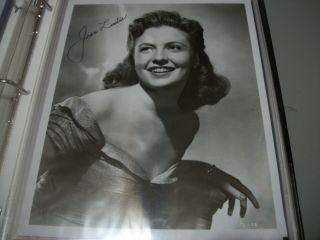 Autographed 8x10 Picture - - Joan Leslie - Actress In Many Great Movies