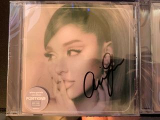 Ariana Grande Signed Positions Album Signed Cd Gorgeous Autograph -