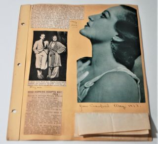 1932 Actor,  Director,  Comedian Charley Chase Autograph Pasted In Movie Scrapbook