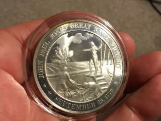 1779 John Paul Jones Great Naval Victory Sterling Silver Medal Uncirculated 41g
