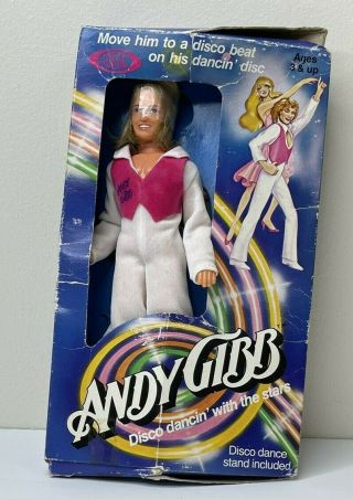 Vintage Ideal Toy Andy Gibb Action Figure Doll Boxed 1979 Disco Dancing Nib