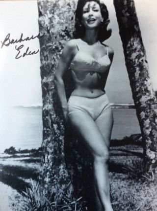 Barbara Eden I Dream Of Jeannie Signed Photo 8 - 10 Busty Sexy