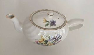 Vintage Porcelain Teapot Arthur Wood & Son 6410 Staffordshire England 3