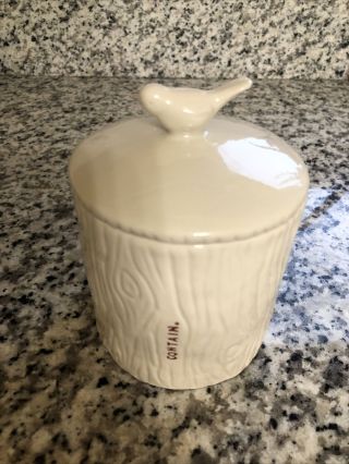 Rare Rae Dunn Magenta Canister with Bird on the lid 3
