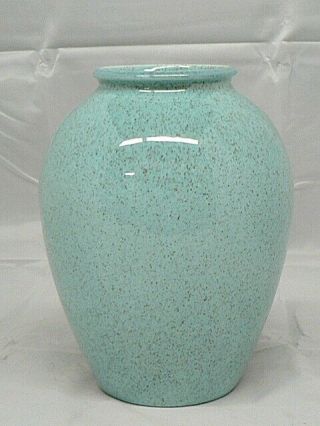 RED WING POTTERY AQUA SPECKLE VASE 5000 2