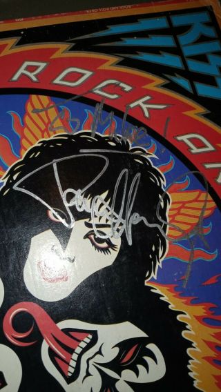 Kiss Rock And Roll Over Vinyl Lp Autographed By Paul Stanley Rare 100 Authentic