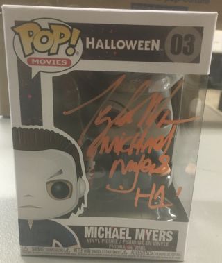 Michael Myers Funko Pop Signed By Tony Moran