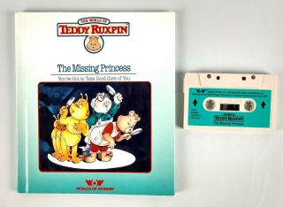 Worlds Of Wonder Teddy Ruxpin The Missing Princess Hardcover Book And Tape 1985
