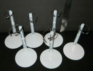 Doll Stand White Metal For 12 " To 18 " 6 Pack