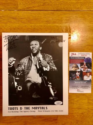 Toots Hibbert Signed Photo Autograph Toots And The Maytals Jsa Certified