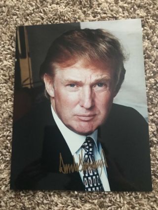 President Donald Trump 8x10 Signed Photo Autograph Picture