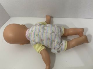 Fisher - Price Little Mommy baby so doll yellow outfit butterflies green eyes 3