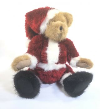 Boyds Bear Jointed 12” Santa Claus Christmas Musical Wind Up Plush 1988 - 2004