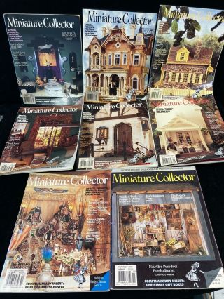 1997 Miniature Collector Dollhouse Magazines,  Complete Year,  8 Issues