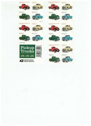 Scott 5101 - 5104,  Pick Up Trucks - Dsb 0f 20 Forever Stamps - 2016 - Mnh
