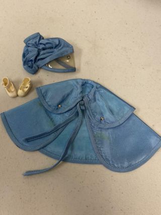 Vintage American Character Betsy Mccall Blue Raincoat & Hat Outfit