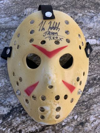 Kane Hodder Signed Jason Voorhees Mask Friday The 13th 7,  8,  9,  X Horror Proof Jsa