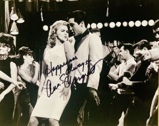 Viva Las Vegas Ann - Margret Hand Signed 8x10 With Elvis Presley Ann Margret