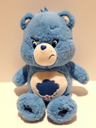 K4 2014 Just Play Care Bears Grumpy Bear Rain Cloud Blue Plush 14 "