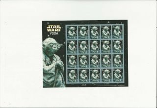 Us Stamps/sheet/postage Sct 4205 Yoda Mnh F - Vf Og Fv $8.  20
