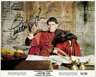 Charlton Heston Authentic Signed Vintage 10x8 Mini Lobby Card " The War Lord "