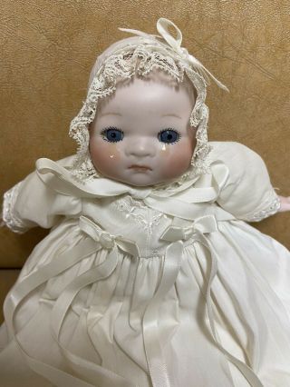 ANTIQUE GRACE PUTMAN DOLL - BISQUE HEAD WITH TEARS - 11 INCH - CLOTH BODY - GERMAN 2