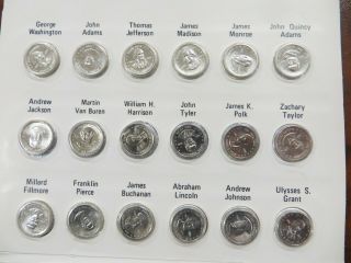 Franklin Presidential Mini - Coin Set Sterling Silver First Edition 2