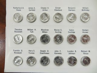 Franklin Presidential Mini - Coin Set Sterling Silver First Edition 3