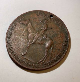 Antique Vintage Trade Token Coin Boy Scouts Swastika Good Luck Dug Advertising
