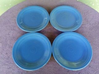 Set Of 4 Fiestaware Lapis Blue Dinner Plates 10.  5 "