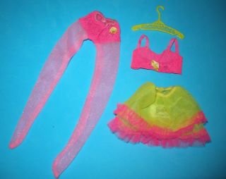 Barbie Close - Ups 1969 Complete Vintage Mod Fashion 1864 Slip Bra Pantyhose
