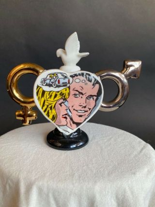 Paul Cardew Teapot Lichtenstein Pop Art Wedding Gift