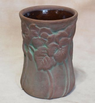 Peters And Reed Moss Aztec Pansy Vase