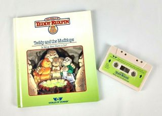 Teddy Ruxpin Teddy And The Mudblups Book And Tape Vintage 1985 Worlds Of Wonder