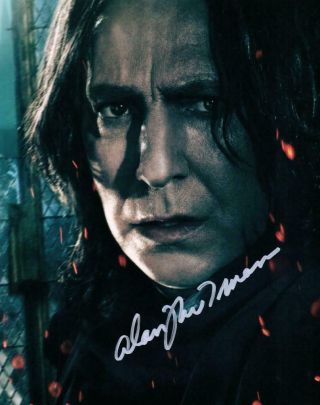 Alan Rickman Harry Potter 8x10 Autographed Signed 8x10 Photo Picture And