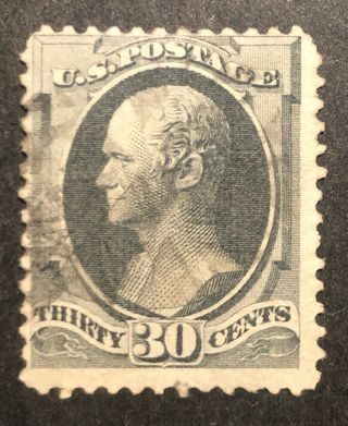 Tdstamps: Us Stamps Scott 165 30c Hamilton Lightly Crease Cv$140.  00