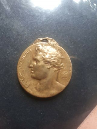 1911 Italy Medal Medaglia Del Touring Club Italiano Bronze
