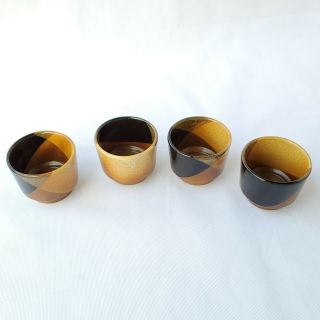 Mid Century Pottery Craft Tea Set with 4 Tea cups Vintage Made in USA 2