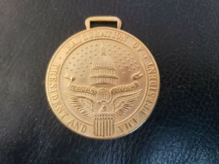 1985 Official Inaugural Badge Medal - President Ronald Reagan & George Hw Bush