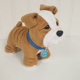 American Girl Pet Dog Meatloaf With Collar Bulldog (a10 - 25)