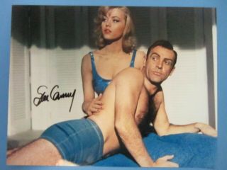 Sean Connery James Bond,  With Autograph Signed Great Photo