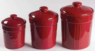 Signature Sorrento Ruby 3 Piece Canister Set 6744509