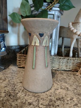 Circa 1915 Roseville Pottery Arts & Crafts Mostique Arrow Vase 164 Mission Decor