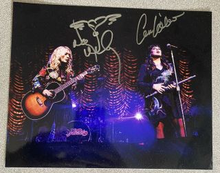 Heart Ann And Nancy Wilson Autographed 8x10 Guaranteed Authentic