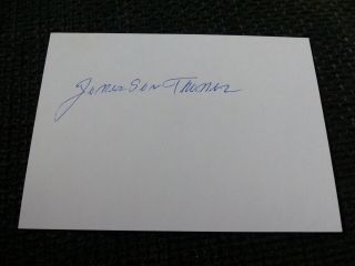 Blues James " Son " Thomas Signed 4x6 Inch Index Card Autograph Inperson Look