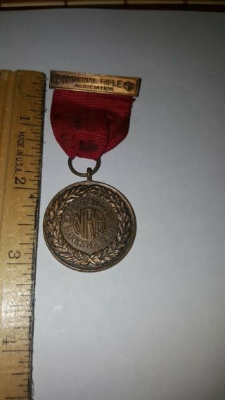 Vintage 1921 Medal Nra National Rifle Association Expert Markmanship