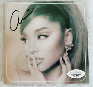 Ariana Grande Signed Positions Cd Booklet Jsa Authenticated