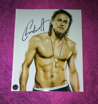 Charlie Hunnam Hand Signed Autograph 8x10 Photo Sons Of Anarchy